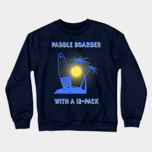 Paddle Boarders with a 12-pack Crewneck Sweatshirt